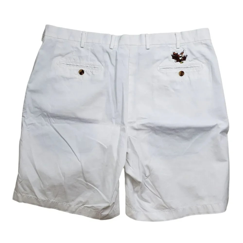 Peter Millar White Flat Front Men’s Shorts